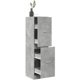 vidaXL Lekarniška omara betonsko siva 40x41x144,5 cm inženirski les | Shoptok.si