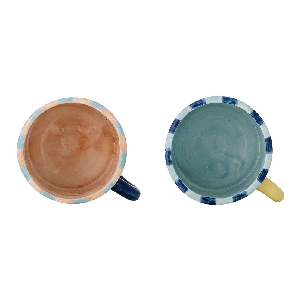 Bloomingville Plave/ružičaste keramičke šalice u setu 2 kom 250 ml Phoenix – | shoptok.hr