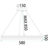 Toolight Viseća LED lampa APP1672-CP GOLD | shoptok.hr
