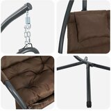 Viseća jaja stolica Boja kafe 94 x 107 x 196,5 cm Čelik | shoptok.hr