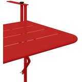  Viseci Balkon Stol Crvena 60 x 39 x 65 cm Čelik | shoptok.hr