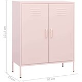 Ormarić za pohranu ružičasti 80 x 35 x 101 5 cm čelični | shoptok.hr