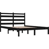  Okvir za krevet od masivne borovine crni 140 x 190 cm | Eponuda.ba
