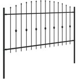  Ograda sa šiljcima Asten Crna 200 x 150 cm | Eponuda.com