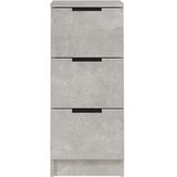  Komoda siva boja betona 30 x 30 x 70 cm od konstruiranog drva | shoptok.hr