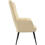  Stol za sproščanje kremno bel žamet, (20821666) | Shoptok.si