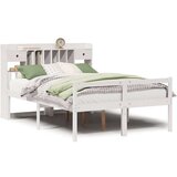 vidaXL Krevet s regalom z knjige bez madraca bijeli 140x200cm borovina | shoptok.hr
