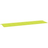 vidaXL Blazina za vrtno klop svetlo zelena 200x50x3 cm blago | Shoptok.si