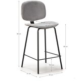Marckeric Svijetlo sive barske stolice u setu 2 kom (visine sjedala 66 cm) Arus – | shoptok.hr