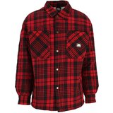 Southpole Men's flannel shirt jacket dark red | Shoptok.si