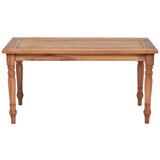 Maison Chic Klubska mizica - kavna mizica - Nizka mizica Batavia iz tikovine 90x50x45 cm, (21753551) | Shoptok.si