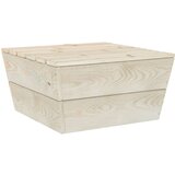 vidaXL Vrtna miza 60x60x30 cm impregnirana smrekovina, (20665686) Cene