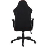 Novel GAMING STOL umetna masa, tekstil rdeča, črna | Shoptok.si