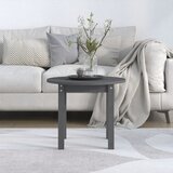  Stolić za kavu sivi Ø 55x45 cm od masivne borovine | shoptok.hr