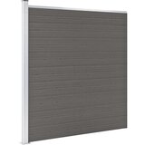 vidaXL Vrtna ograja WPC 175x186 cm siva | Shoptok.si
