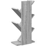  Polica za knjige drvo 4-razine 30 x 18 x 60 cm Siva Sonoma | shoptok.hr