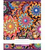 NEBULO Spirani črtasti zvezek s fraktalnim cvetličnim vzorcem 81-32 A/4 | Shoptok.si