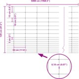 vidaXL Poljska ograja 1.2x50 m Pozlačeno jeklo | Shoptok.si