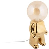 Leitmotiv LED stolna lampa s mogućnosti zatamnjivanja u zlatnoj boji sa staklenim sjenilom (visina 27 cm) Ross – | shoptok.hr