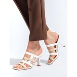 SHELOVET White Women's Heeled Slippers Cijene
