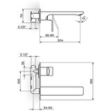 Rosan slavina za lavabo ugradna 1/1 S2 231401B | ePonuda.com