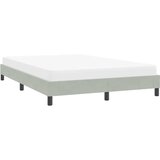  Okvir kreveta bez madraca svijetlo sivi 160x210 cm baršun | shoptok.hr