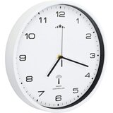  Radijski upravljan zidni sat s kvarcnim mehanizmom 31 cm bijeli | shoptok.hr