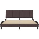 vidaXL Okvir za krevet bez madraca tamnosmeđi 160x200 cm od tkanine - Tamno smeđa 160 x 200 cm | shoptok.hr
