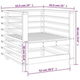  Vrtni stoli 2 kosa trdna borovina | Shoptok.si