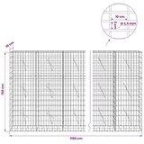  Gabion s žicom debljine 3 5 mm i mrežom 5x10 cm 1150x10x150 cm - 10 cm 150 cm 1150 cm | shoptok.hr