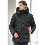Dewberry M8659 MEN'S COAT-BLACK-1 Cene