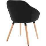  Jedilni stoli 4 kosi črno blago | Shoptok.si