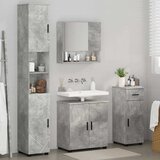  Set namještaja za kupaonicu s ladicama 4 pcs Betonski sivi | Eponuda.ba