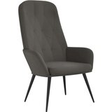  Stol za sproščanje temno siv žamet, (20957306) | Shoptok.si