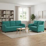  Set sofe 2 pcs Tirkizna Baršun | shoptok.hr