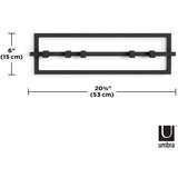 Umbra crna metalna zidna vješalica cubiko - | shoptok.hr