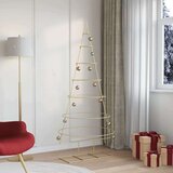 vidaXL Kovinsko božično drevesce Zlata 180 cm Jeklo s prašnim premazom | Shoptok.si