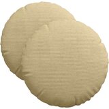 vidaXL Sedežne blazine 2 pcs Siva zelena Ø 40 cm Žametna tkanina | Shoptok.si