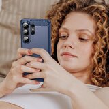 SUNSKY Carbon Brush ovitek za Samsung S26 Ultra, Moder | Shoptok.si