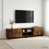  TV stalak 180 x 34,5 x 40 cm Dimljeni hrast Konstruirano drvo Cijene