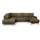 Bonami Selection Zelena sklopiva kutna garnitura od samta (s lijevim kutom/u obliku slova "U") Tori – | shoptok.hr