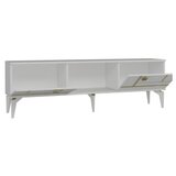 Hanah home TV polica Madera White Gold