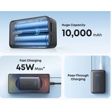 Anker Nano 10000mAh, 45W, sa ugrađenim USB-C kablom na izvlačenje, Power Bank crni | ePonuda.com