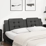 vidaXL Jastuk za uzglavlje crni 180 cm od umjetne kože | shoptok.hr