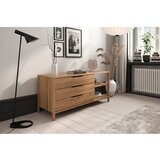 The Beds Niska komoda od punog hrasta u prirodnoj boji 140x64 cm Twig – | shoptok.hr