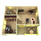Male kuće Drvena kuća FALUN B with Sleeping Loft 595 × 500 cm sa šindrom | shoptok.hr