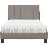  Postelja z vzmetnico taupe 100x200 cm blago, (22011990) | Shoptok.si