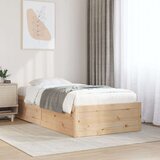 vidaXL Posteljni okvir 90x200 cm trdna borovina | Shoptok.si