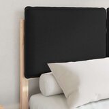 vidaXL Posteljni okvir z oblazinjenim vzglavjem Črna 120 x 200 cm, (5000100483) | Shoptok.si