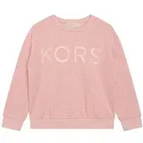 Michael Kors Otroški bombažen pulover roza barva